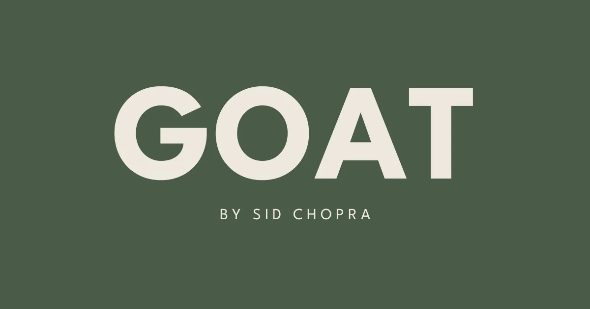 Photo of GOAT by Sid Chopra - From India, With Love