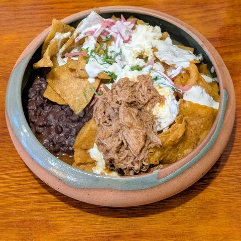 Birriaquiles at Apapacho Mexican Fonda, Wellington