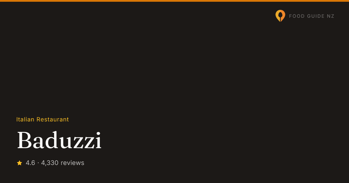 Baduzzi | Auckland Italian restaurant